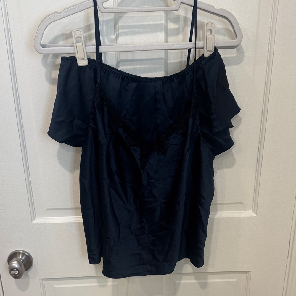 Victoria's Secret Elegant Blue Satin Pj Set